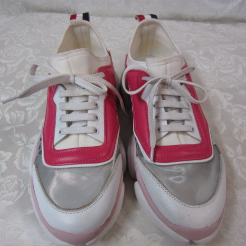 Moncler Briseis Pink Sneakers - Picture 3 of 13